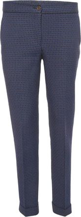 Etro Pantaloni skinny con effetto jacquard - Blu