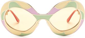 Marni Eyewear Vaso Land of Revelations sunglasses - women - Metal - 58 - Gold