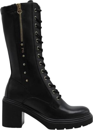 Nero Giardini Parma Veterlaars - Dames - Veterlaarzen - Zwart - 38 EU - Schoenen