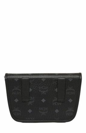 MCM Aren Messenger Bag in Visetos in Black at Nordstrom