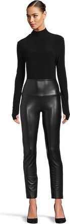 Norma Kamali Long Sleeve Turtle Open Back Bodysuit Womens Clothing Black : XL (Womens 10), Polyester/Spandex