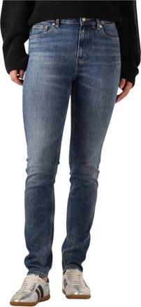 Tommy Hilfiger Slim Fit Blauwe Denim Jeans - Dames - Slim Fit Jeans - Blauw - W27 L32 - Denim - Jeans
