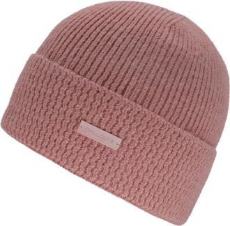 Chillouts Beanie CHILLOUTS Heike Hat, Damen, braun (old rose), Strick, Materialmix, unifarben, M&uuml;tzen Beanie, mit modischem Umschlag