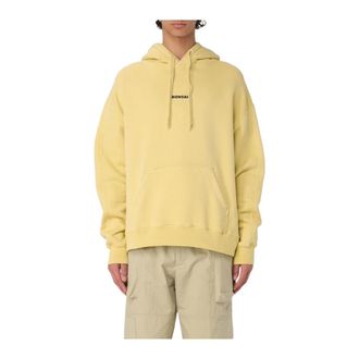 BONSAI Hoodies, male, Yellow, Size: M Modern Black Hoodie for Men