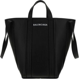 Balenciaga Tassen, Dames, Zwart, ONE Size, Leer, Leren handtas voor dagelijks gebruik
