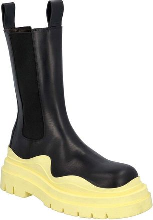 Bottega Veneta Womens Calfskin Tire Chelsea Boot (Authentic Pre-Loved)