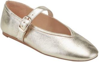 Marc Fisher Godea Mary Jane Flat in Metallic Gold at Nordstrom, Size 6.5