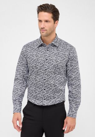 Eterna Langarmhemd ETERNA MODERN FIT, Herren, Gr. 41, Normalgr&ouml;ssen, schwarz, Twill, 100% Baumwolle, tailliert, Manschette, Hemden Langarmhemd, NON IRON (b&uuml;g