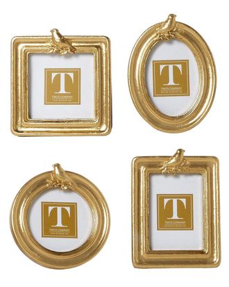 Two's Company Set Of 4 Bird Photo Frames