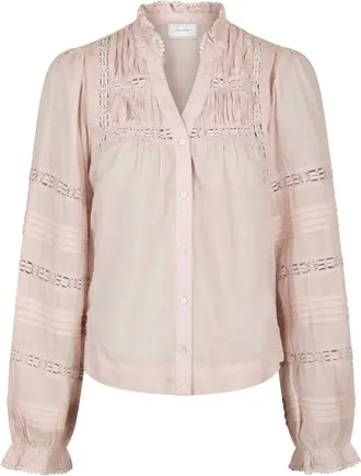 Neo Noir Dames, Blouses & Shirts, Roze, Maat: XS Voile
