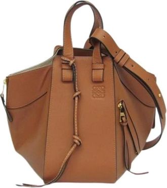 Loewe Pre-owned Handbags, female, Brown, Size: ONE SIZE Pre-owned Hammock Small Handbag