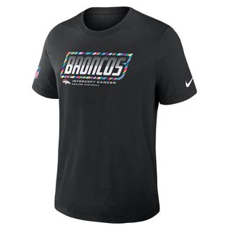 Nike Denver Broncos Crucial Catch Sideline Nike Mens Dri-FIT NFL T-Shirt in Black | 034J00AZUA-F9R