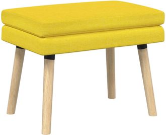 vidaXL Banco De Doble Capa Amarillo Claro 60 X 40 X 46 Cm Tela Vidaxl