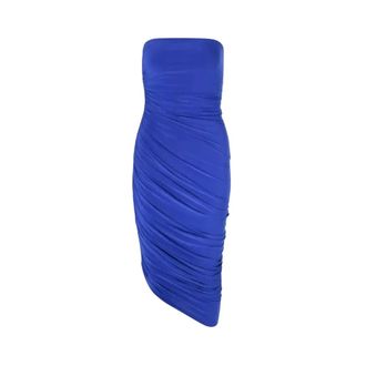 Norma Kamali Diana Dress - Dames - Feestkleedjes - Blauw - L - Kleedjes