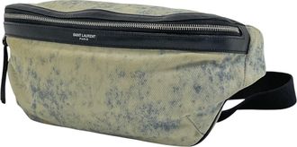 Saint Laurent Blue White Canvas Fanny Pack (Pre-Owned)