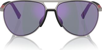 Prada 59mm Pilot Sunglasses in Gunmetal at Nordstrom