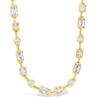 Sterling Forever Camden Slide Tennis Necklace in Gold at Nordstrom