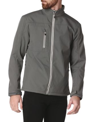 Cutter & Buck Mens Telemark Softshell Jacket Windbreaker, Pistol, XX-Large