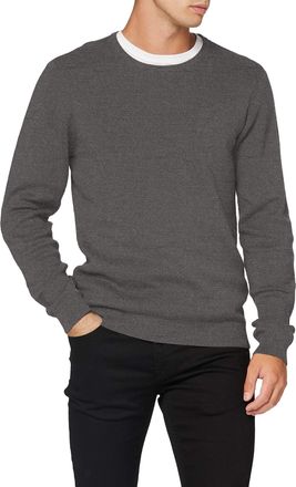 Casual Friday Mens Karl 0011 Crew Neck Pullover Sweater, Grey, M