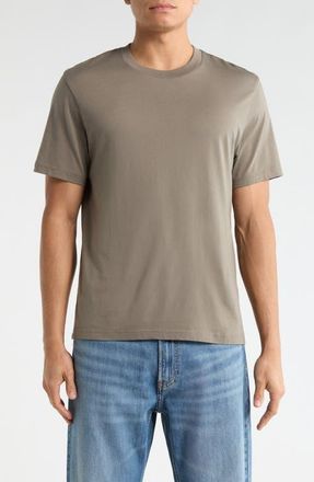 Frame Denim Short Sleeve Light Cotton Tee in Smoky Green at Nordstrom, Size Xx-Large