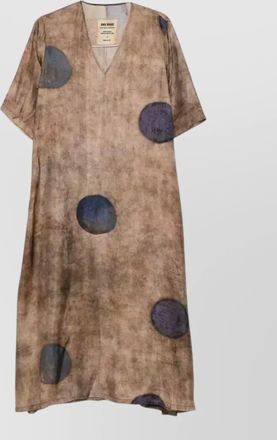 Uma Wang apostle polka dot motif midi dress