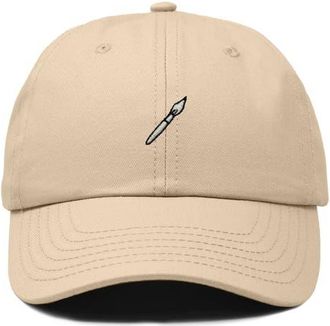 Dalix Paint Brush Dad Cap in Khaki at Nordstrom