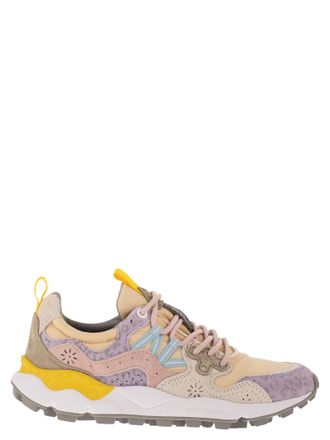Flower Mountain Yamano 3 Sneakers In Suede And Technical Fabric