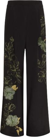 Momoni Baniwa Wijde Broek - Dames - Wijde Broeken - Zwart - M - Broeken