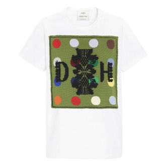 Barrie T-shirt met kasjmier patch - Dames - Tops - Veelkleurig - Maat: M Kasjmier
