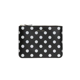 Comme Des Gar&ccedil;ons Wallets & Cardholders, unisex, Black, Size: ONE SIZE Patterned Pouch