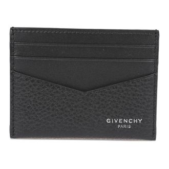 Givenchy Wallets & Cardholders, male, Black, ONE SIZE, Black Grain Calfskin Card Holder Wallet