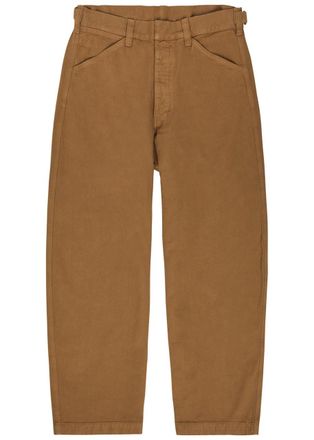 Christophe Lemaire Oversized Cotton-twill Trousers - Tan - 48 (W32 / M)