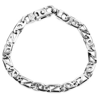 Pompeii3 Mens Designer Mariner Link 14k Gold (26gram) or Platinum (42gram) 7mm Bracelet 9