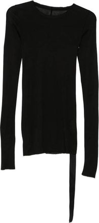 Rick Owens Ruched Long-sleeve Top