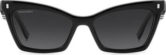 Dsquared2 D 2 0026 C9B - unisex - Zonnebrillen - Zwart - 55 MM - Accessoires