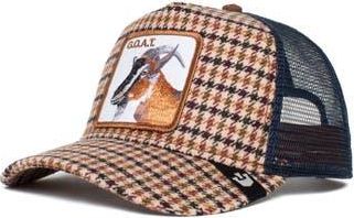 Goorin Brothers Good Kid Goat Patch Check Trucker Hat in Cream at Nordstrom Rack
