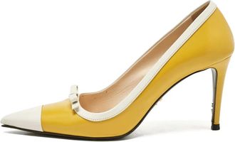 Prada Pumps a punta 90mm - Giallo