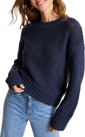 Tommy Bahama Bayshore Cotton Sweater in Coastline at Nordstrom, Size X-Small
