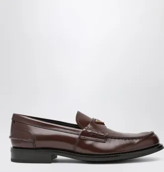 Prada Brushed leather moccasins in root color