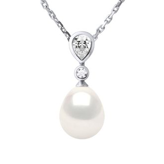 Ateliers Saint Germain Halsketting Sieraden - Echte Gecultiveerde Zoetwaterparel Parel 8-9 mm