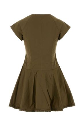 Ganni Cotton Dress - Green