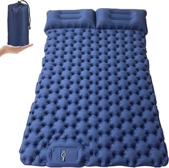 OEM Colch&oacute;n Autoinflable Para Dos Personas Para Acampar, Con Almohada Integrada Y Bomba De Aire Con Pedal
