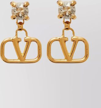 Valentino Garavani vlogo crystal stud earrings pair