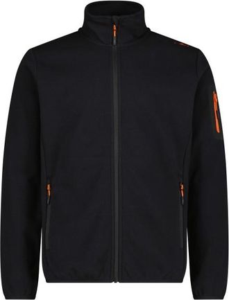 F.lli Campagnolo Jacquard Knitted Jacket Fleecejacke f&uuml;r Herren | schwarz