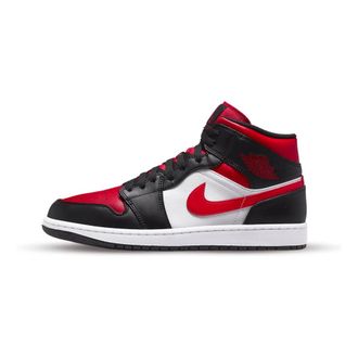 Nike Jordan Mid Sneakers - White Red Black,Red male, Sizes: 8 1/2 UK, 6 UK, 6 1/2 UK, 12 UK, 10 1/2 UK, 10 UK, 9 UK, 11 UK, 7 UK