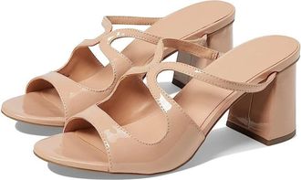 Anne Klein Aida Womens Nude Patent Almond Toe Block Heel RHS6341