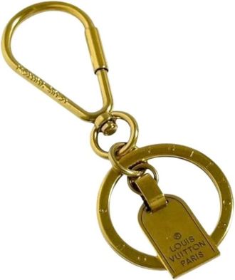 Louis Vuitton Pre-owned Stoffen Sleutelhanger - unisex - Vintage Accessoires - Geel - ONE Size - Vintage