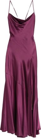 DANAMÉ cowl-neck side-slit maxi dress - Purple