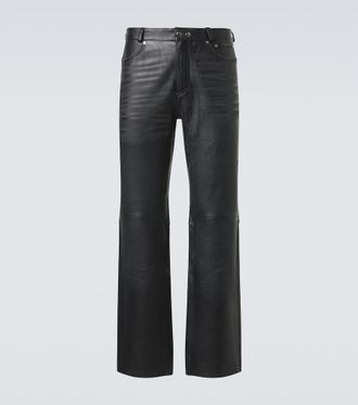 Our Legacy Pantalones rectos Carlson Cut de piel