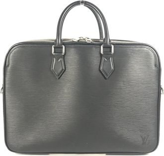 Louis Vuitton Black Noir Epi Leather Handbag Tote Bag (Pre-Owned)